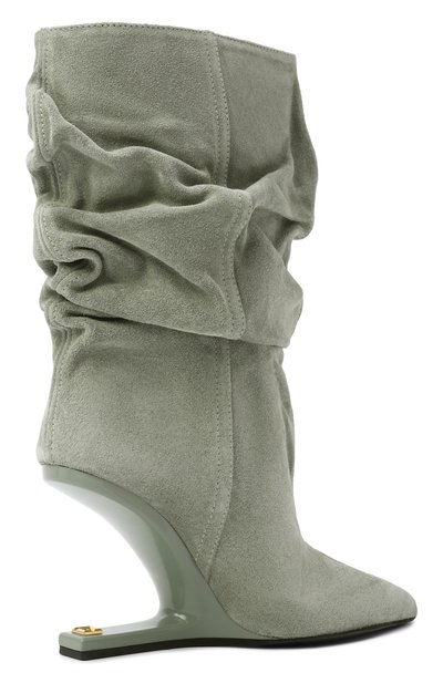 Замшевые полусапоги no wedge BALMAIN, арт. GN0TA236/LCMK, фото 5