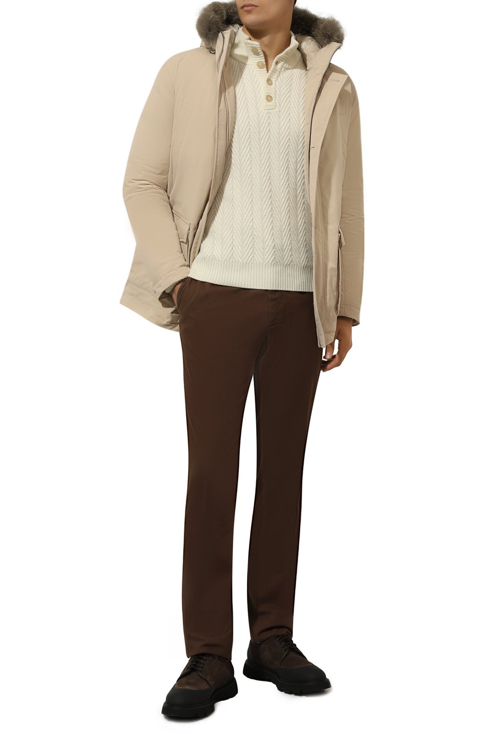 Пуховик с отделкой из койота HERNO, арт. PI000940U/12343, фото 2