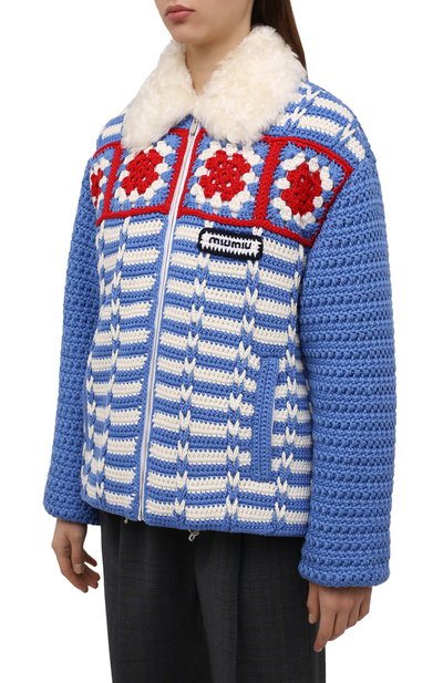 Шерстяная куртка MIU MIU, арт. ML799-1ZVW-F0013, фото 3