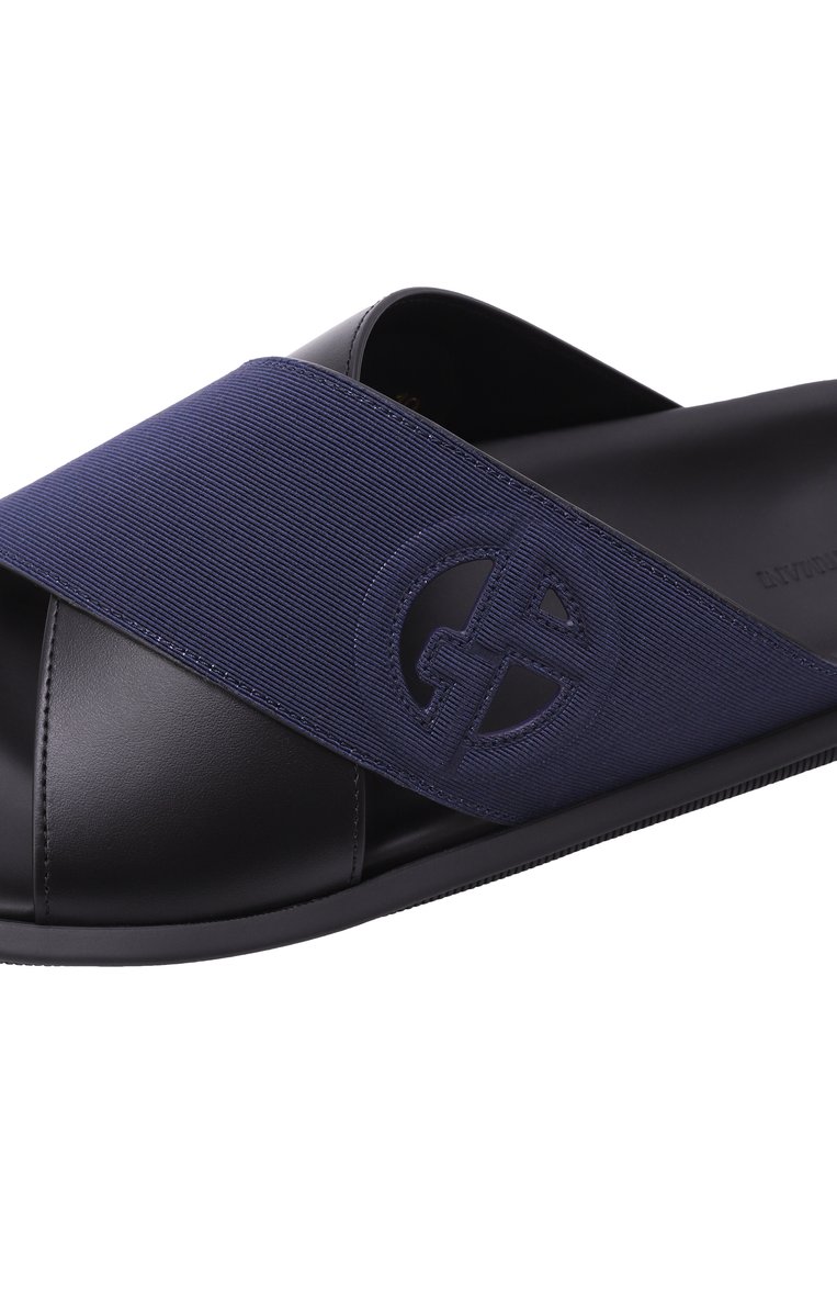 Кожаные шлепанцы GIORGIO ARMANI, арт. X2P096/XR382, фото 1