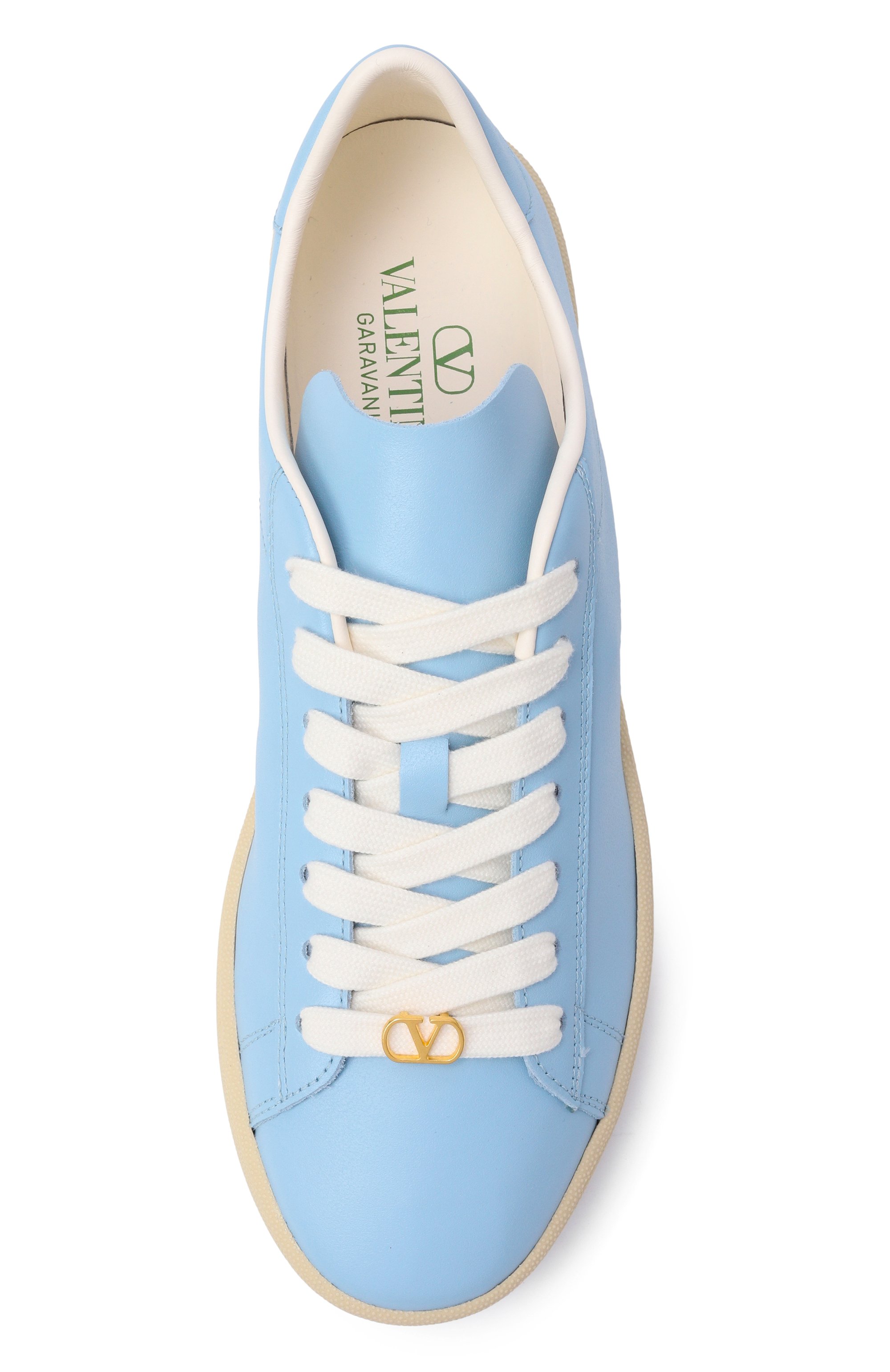 Кожаные кеды royco VALENTINO голубого цвета по цене 78250 руб., арт. 8W2S0LX9/BYA, фото 6 Кожаные кеды royco VALENTINO, арт. 8W2S0LX9/BYA, фото 6