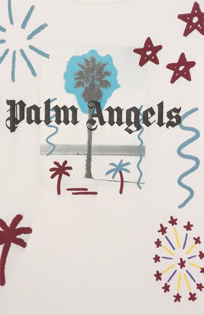 Хлопковая футболка PALM ANGELS, арт. F6PAJGTH075, фото 3