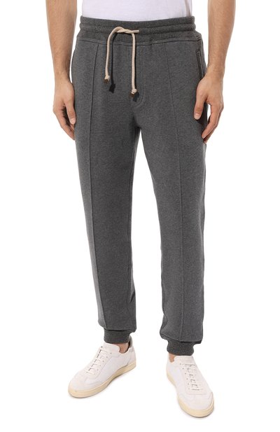 Хлопковые джоггеры BRUNELLO CUCINELLI, арт. MTU23B2210, фото 3