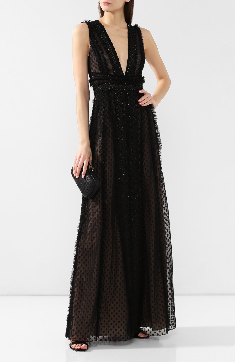 Платье ZUHAIR MURAD черного цвета по цене 451500 руб., арт. DRS19341/LMIX002, фото 2 Платье ZUHAIR MURAD, арт. DRS19341/LMIX002, фото 2