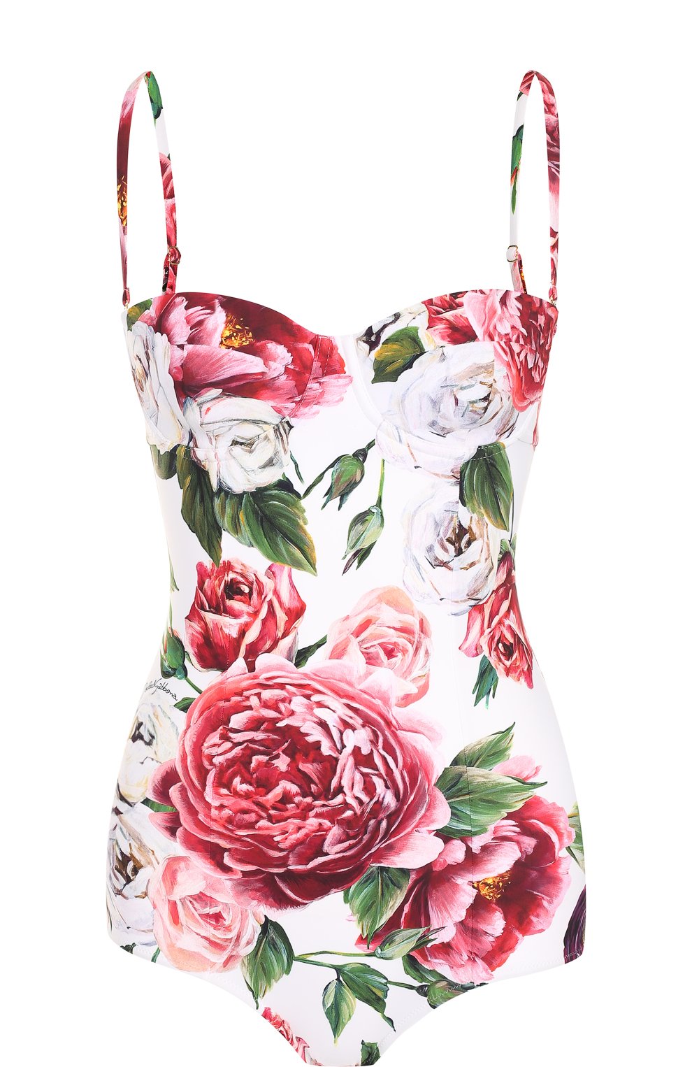 Слитный купальник с цветочным принтом DOLCE & GABBANA, арт. 09A13J/FPGY9, фото 1