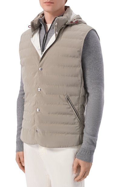 Утепленный жилет BRUNELLO CUCINELLI, арт. MM4791696, фото 3