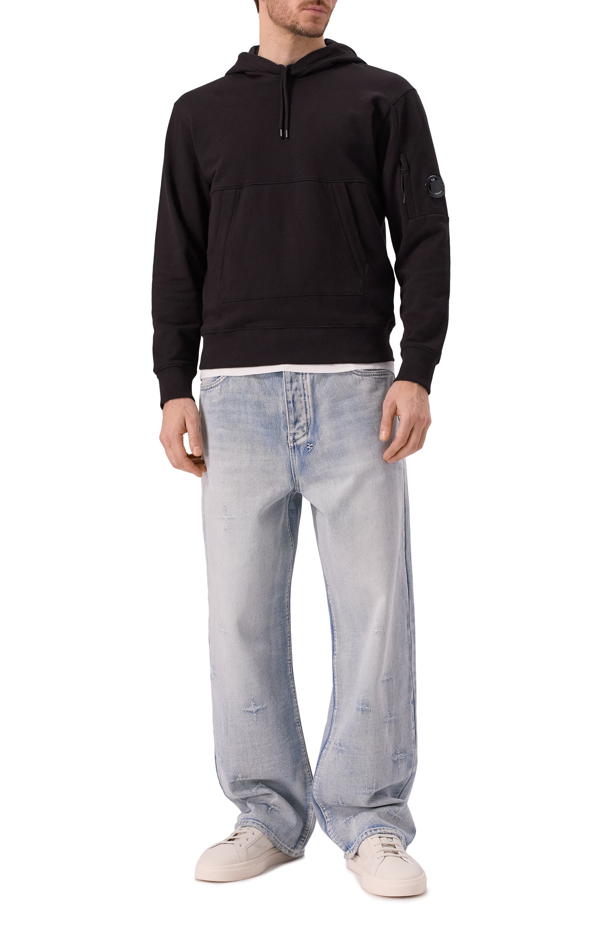 Хлопковое худи C.P. COMPANY, арт. 18CMSS024A005086W, фото 2