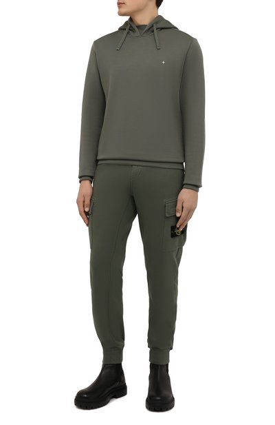 Хлопковые джоггеры STONE ISLAND, арт. 751565220, фото 2