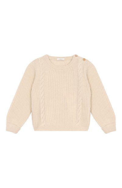 Комплект из свитера и брюк BABY T светло-бежевого цвета по цене 29200 руб., арт. 26AIC810C, фото 2 Комплект из свитера и брюк BABY T, арт. 26AIC810C, фото 2