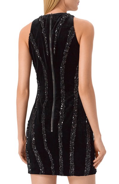 Бархатное платье BALMAIN, арт. FF0R3360/PD22, фото 4