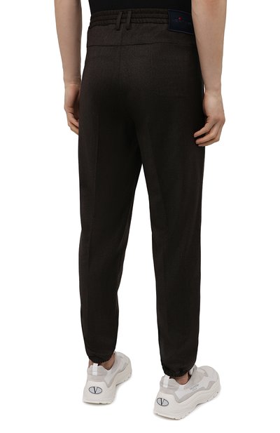 Джоггеры из шерсти и кашемира KITON коричневого цвета по цене 177000 руб., арт. UFPPZK0121A, фото 4 Джоггеры из шерсти и кашемира KITON, арт. UFPPZK0121A, фото 4