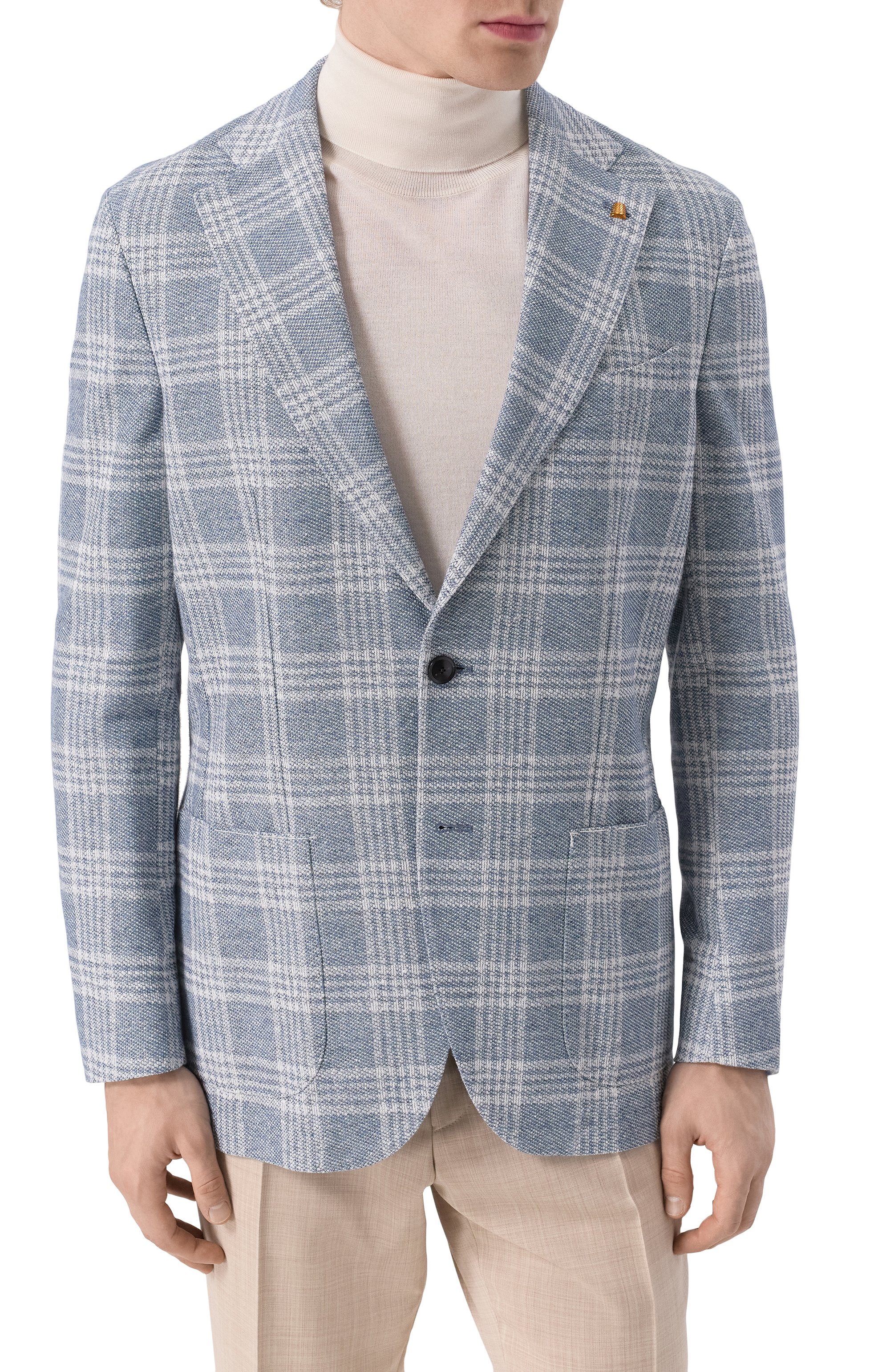 Пиджак изо льна и хлопка SARTORIA LATORRE, арт. JEF74/JH102, фото 5