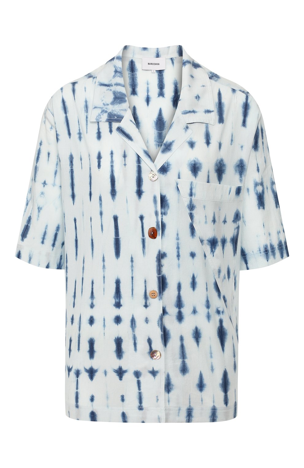 Хлопковая рубашка NANUSHKA, арт. TAI0_BI0 INDIG0_C0TT0N SHIRTING, фото 1