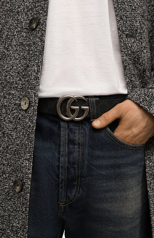 Двусторонний ремень Gucci 627055/92TIN Чёрный  627055/92TIN Фото 2