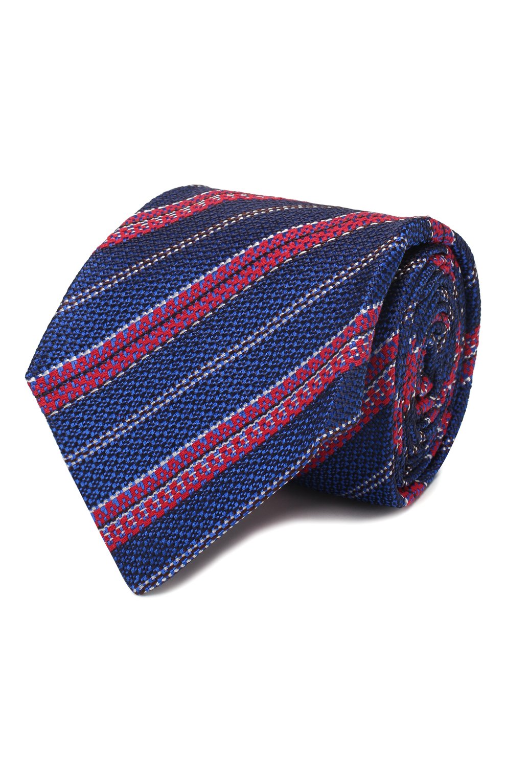 Шелковый галстук KITON синего цвета по цене 25450 руб., арт. UCRVKLC02G27, фото 1 Шелковый галстук KITON, арт. UCRVKLC02G27, фото 1