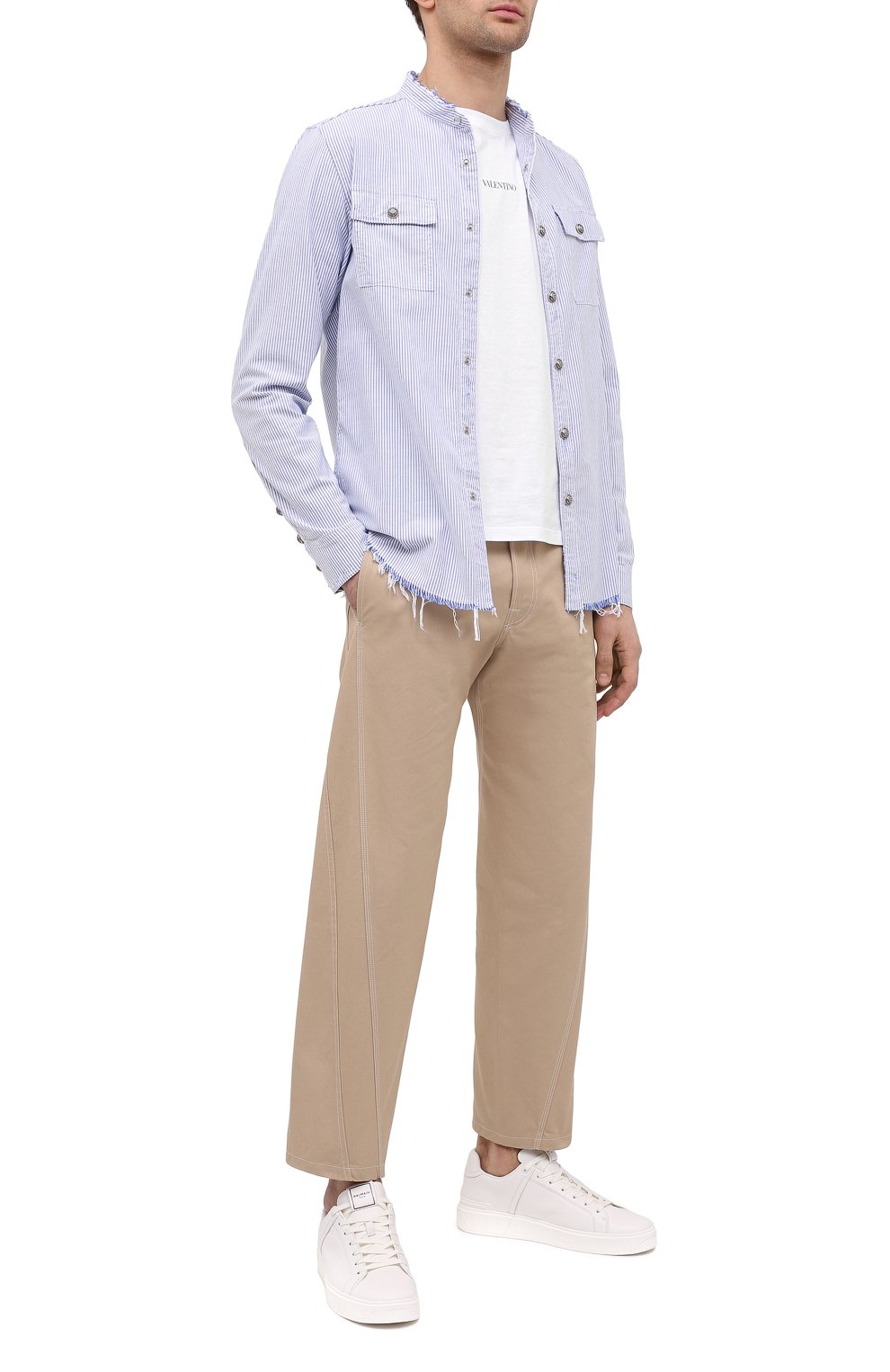 Кожаные кеды BALMAIN, арт. VM1C244/LSMM, фото 2