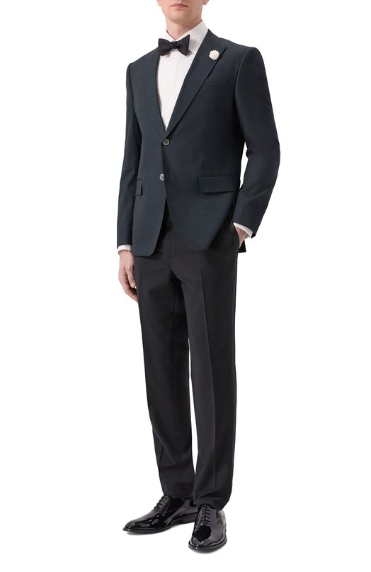 Пиджак из шерсти и вискозы BOSS 50557512 Зелёный  50557512 Фото 2