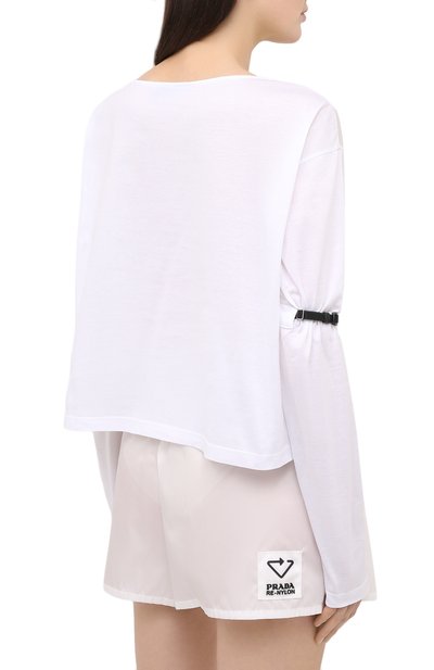 Хлопковый лонгслив PRADA, арт. 134619-1XBH-F0009-202, фото 4