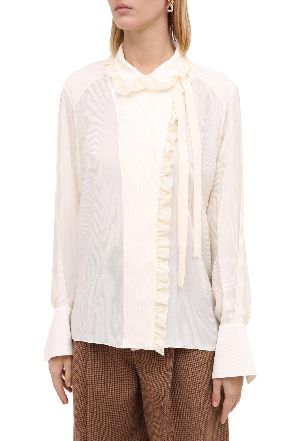 Шелковая блузка CHLOÉ, арт. CHC20AHT20317, фото 4