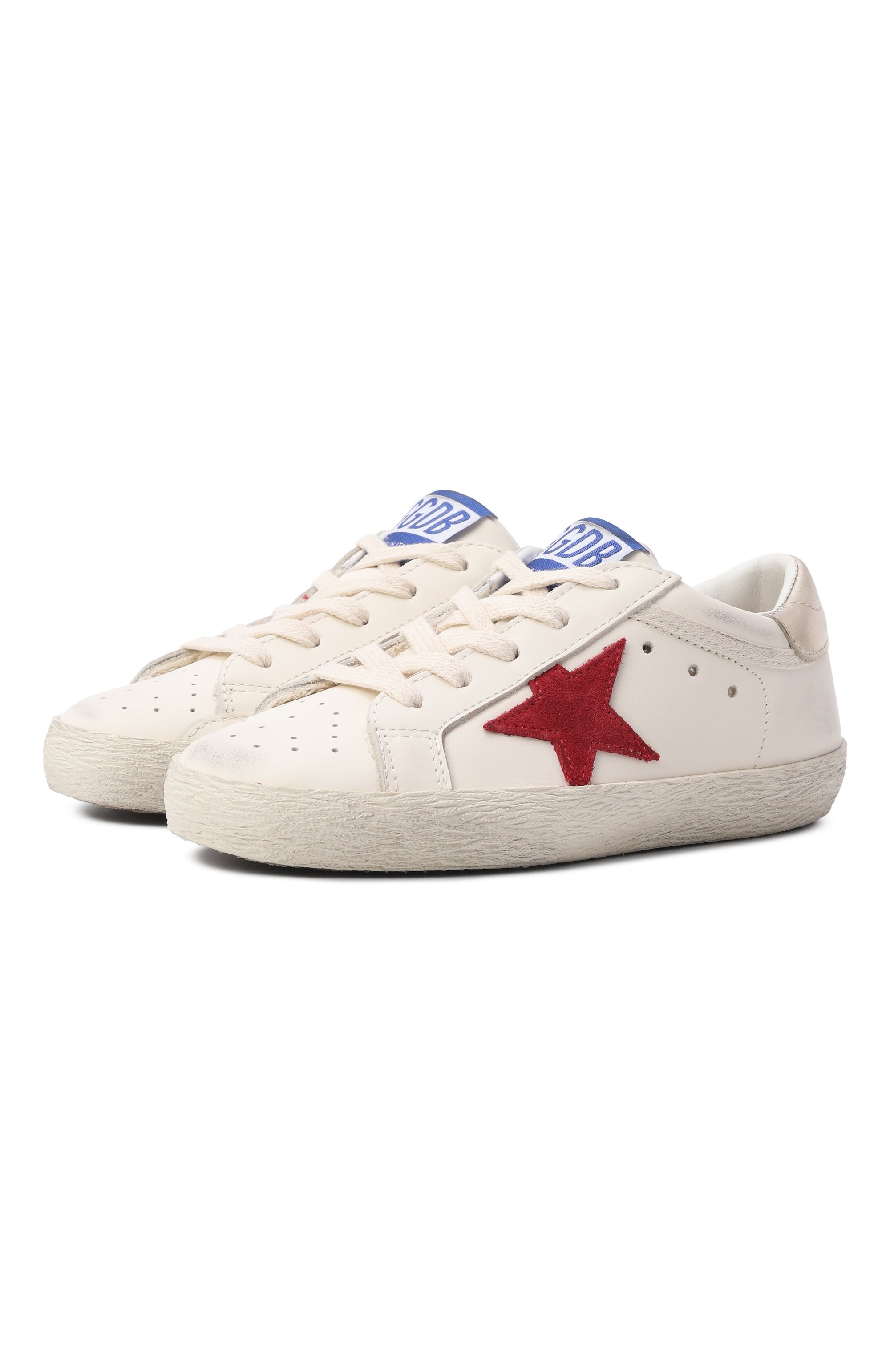 Кожаные кеды superstar GOLDEN GOOSE DELUXE BRAND, арт. GYF00101.F008024, фото 1