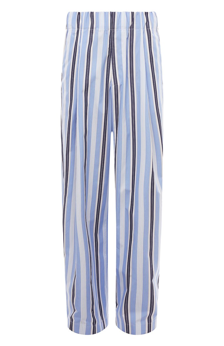 Мужские голубые хлопковые брюки DRIES VAN NOTEN купить в интернет ...