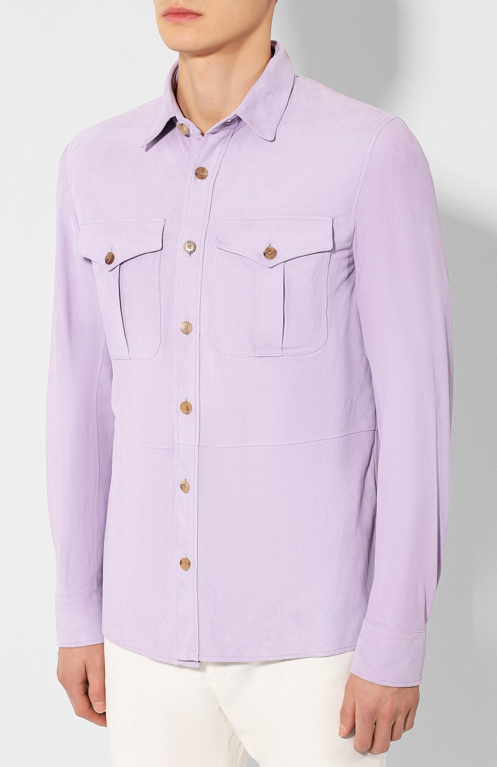 Замшевая рубашка RALPH LAUREN, арт. 790654923, фото 3