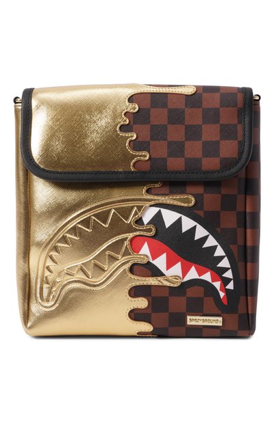 Сумка SPRAYGROUND, арт. 910B9340NSZ/SHARKS IN PARIS G0LD DRIP MESSENGER SL