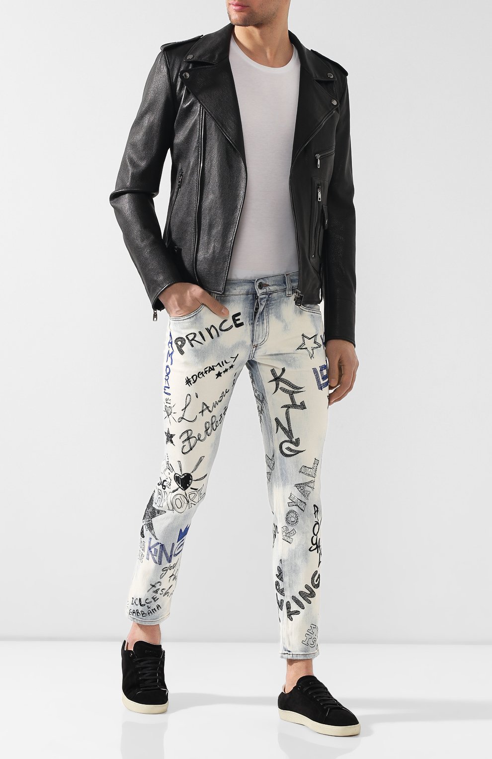 Кожаная косуха DOLCE & GABBANA, арт. G9NI8L/HULB0, фото 2