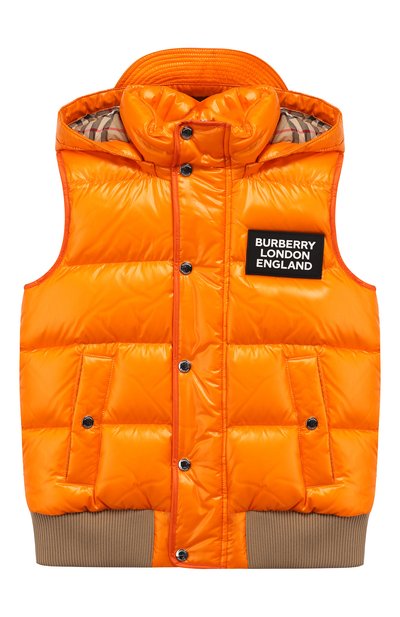 Пуховый жилет с капюшоном BURBERRY, арт. 8022088, фото 1