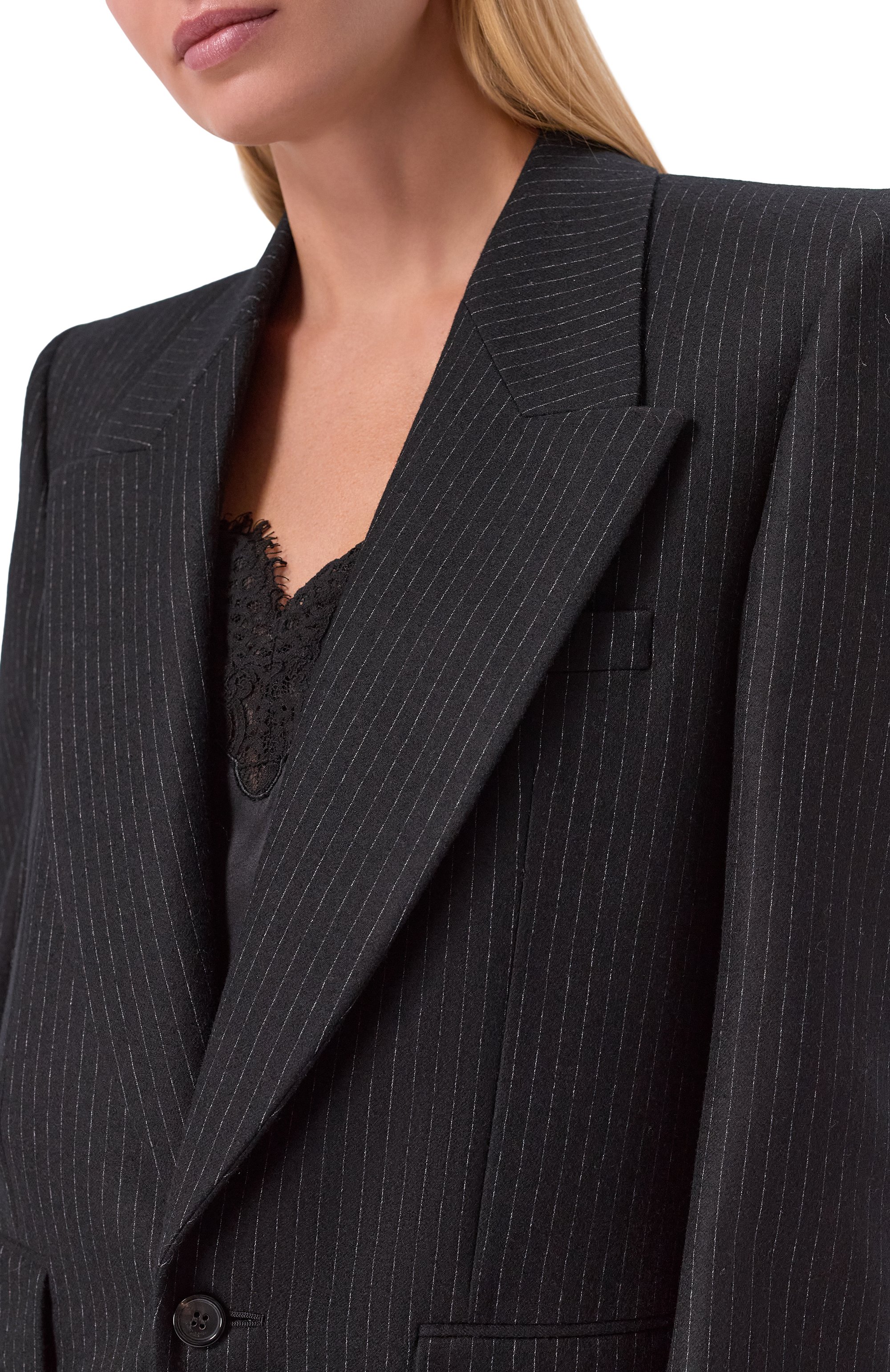 Шерстяной жакет SAINT LAURENT, арт. 758058/Y2F40, фото 5