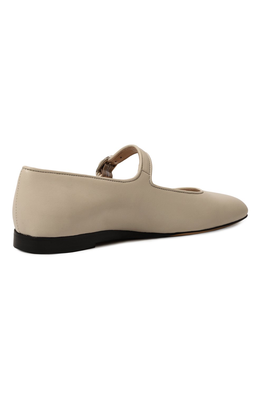 Кожаные балетки mary jane LE MONDE BERYL, арт. MRJ-LEA-ECR, фото 5