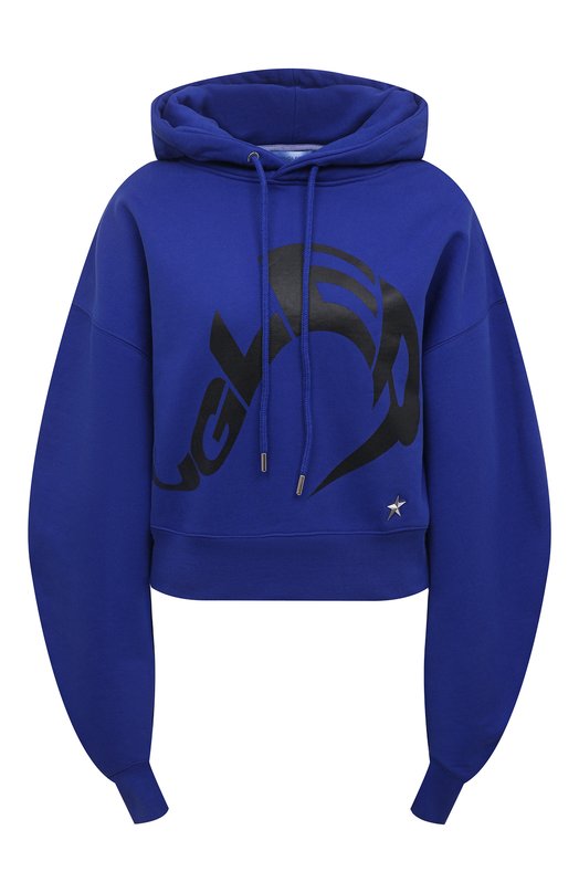 

Хлопковое худи Mugler, Синий