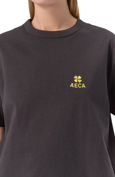 Хлопковая футболка AECA WHITE, арт. AWCMSSBDTTSST010C0.CHARCOAL (S), фото 5