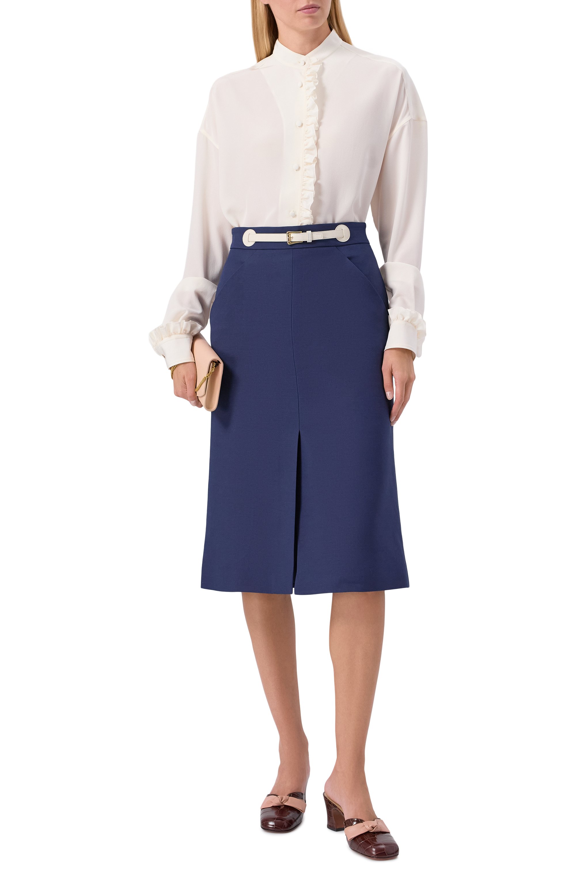 Юбка из шерсти и шелка VALENTINO, арт. 7B3RADM5/1CF, фото 2