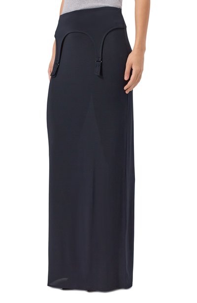 Юбка из вискозы JEAN PAUL GAULTIER темно-синего цвета по цене 82700 руб., арт. 25/04-W-SK022/J025, фото 3 Юбка из вискозы JEAN PAUL GAULTIER, арт. 25/04-W-SK022/J025, фото 3