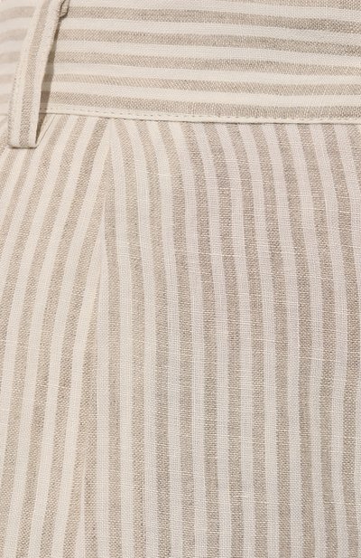 Льняные шорты FORTE DEI MARMI COUTURE, арт. 24SF1805 STRIPED LINEN SH0RT WITH STRIPES, фото 5