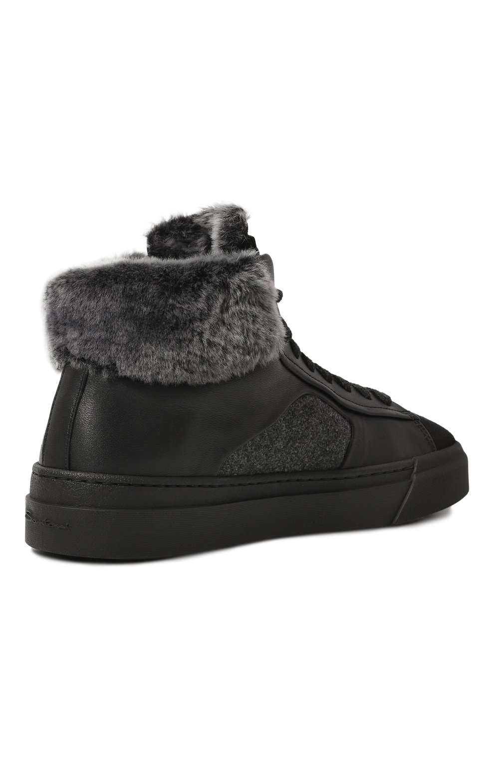 Кожаные кеды SANTONI, арт. WBGT61093NE0PSQ5N01, фото 5