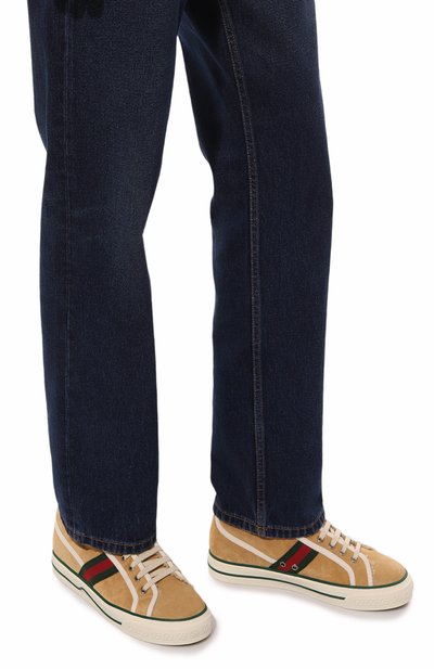 Замшевые кеды tennis 1977 GUCCI, арт. 649329 UAE10, фото 3