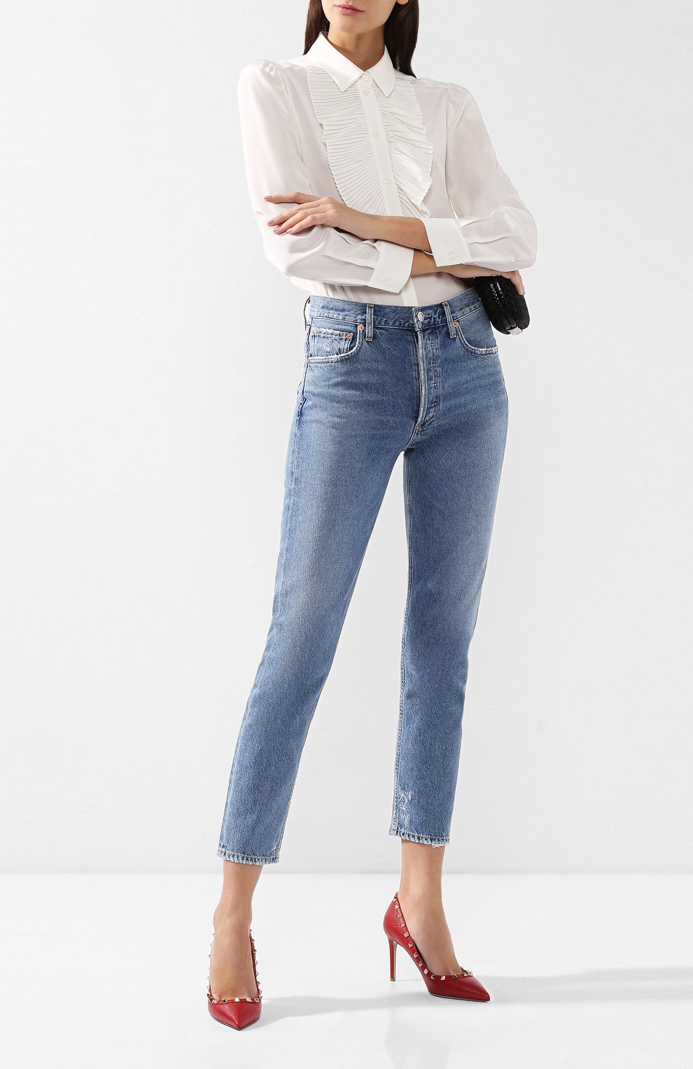 Кожаные туфли rockstud VALENTINO, арт. RW2S0A04/VCE, фото 2