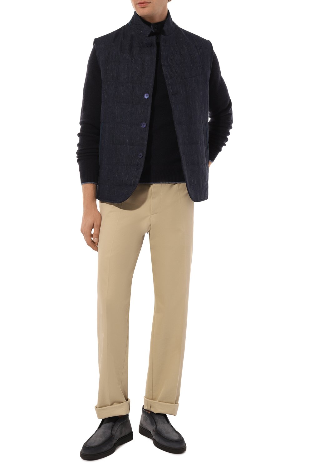 Ботинки detroit из нубука SANTONI, арт. MGDG17823SM0AETG, фото 2