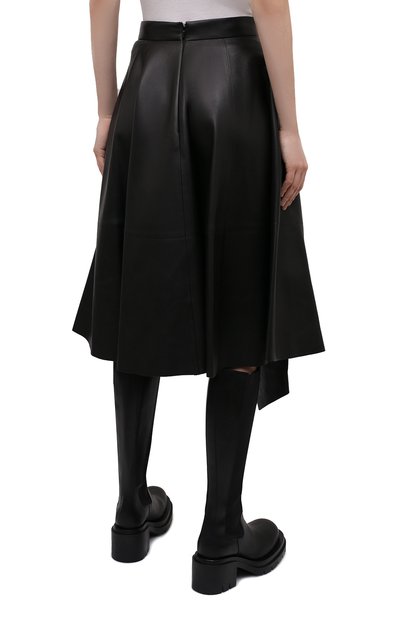 Кожаная юбка ALEXANDER MCQUEEN, арт. 688576/Q5AHV, фото 4