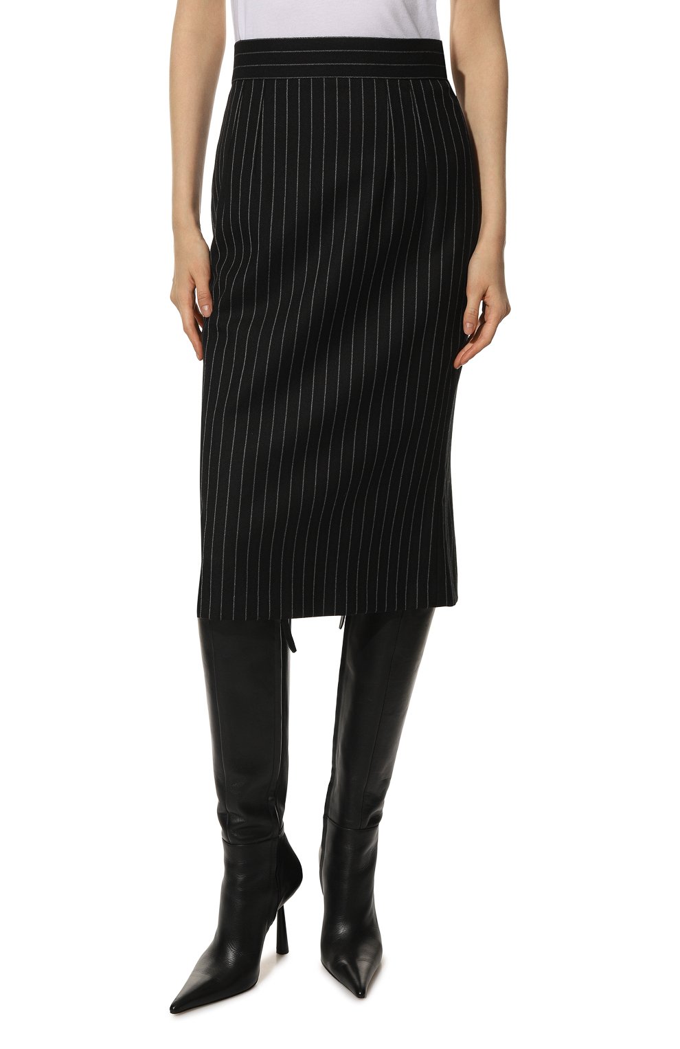 Шерстяная юбка DOLCE & GABBANA, арт. F4BMQT/FR2XI, фото 3