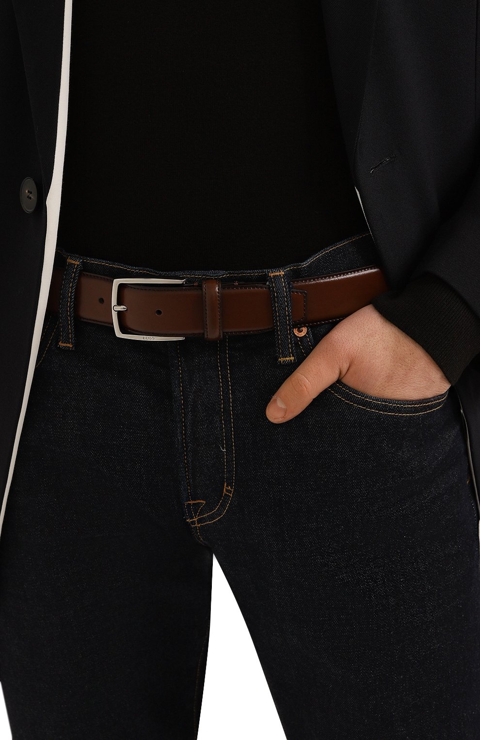 Кожаный ремень BOSS, арт. 50471174, фото 2