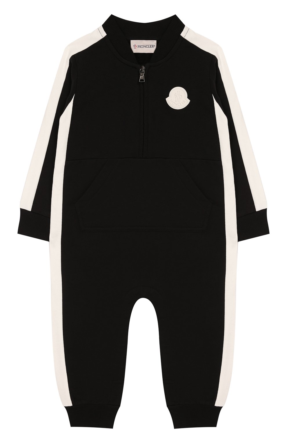 Хлопковый комбинезон MONCLER черного цвета по цене 24100 руб., арт. E2-951-85081-05-V8086, фото 1 Хлопковый комбинезон MONCLER, арт. E2-951-85081-05-V8086, фото 1