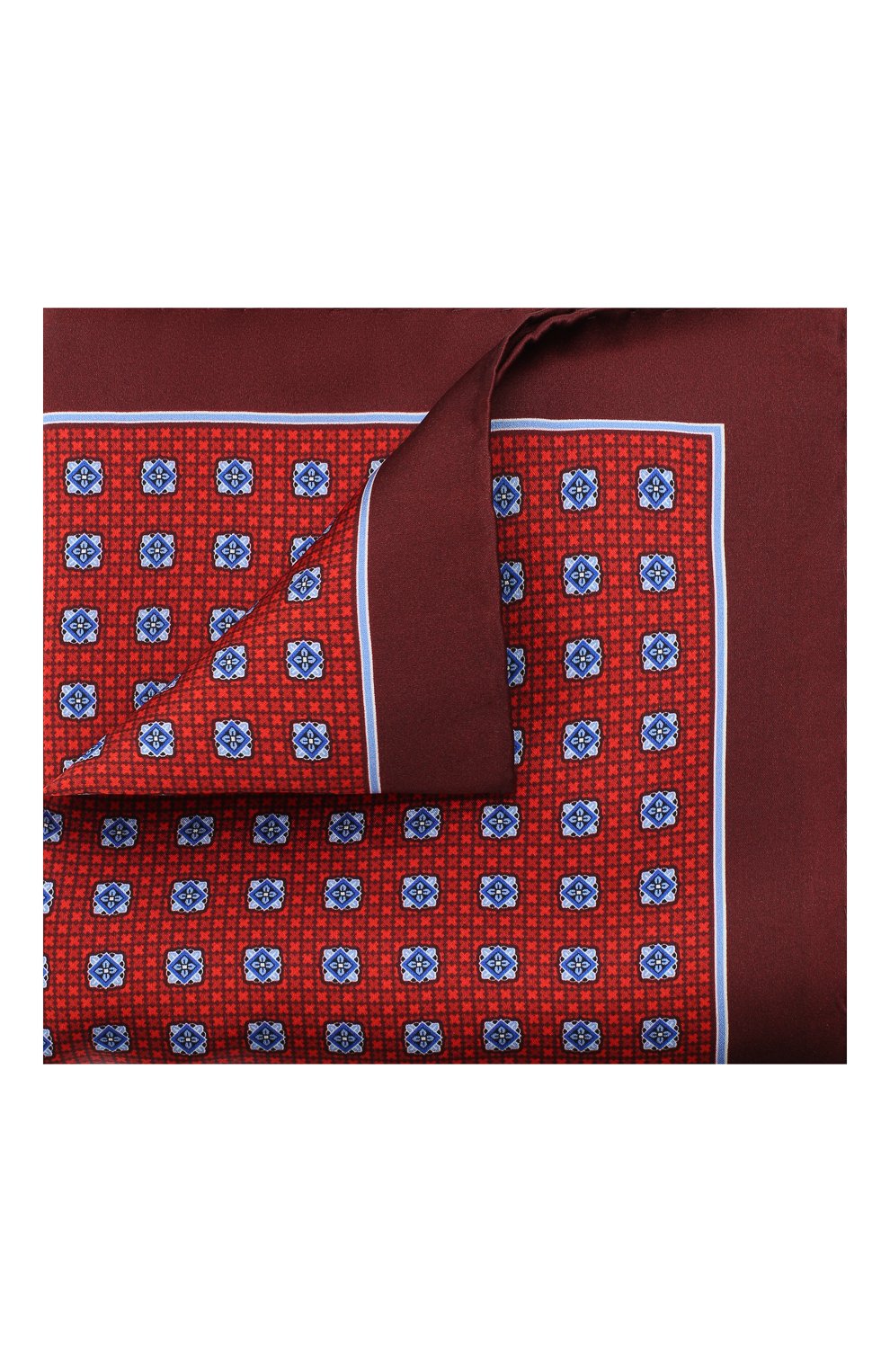 Шелковый платок CANALI красного цвета по цене 7560 руб., арт. 03/HS02985, фото 1 Шелковый платок CANALI, арт. 03/HS02985, фото 1