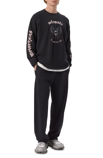 Мужская хлопковый лонгслив VETEMENTS, арт. MH27LS243B