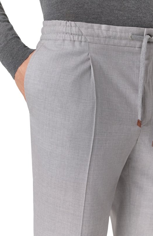 Шерстяные брюки Slowear 1T0078/5855B Серый  1T0078/5855B Фото 5