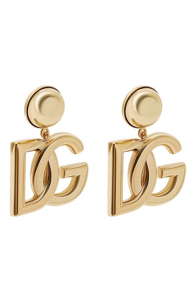 Клипсы DOLCE & GABBANA золотого цвета по цене 41300 руб., арт. WEN6P2 W1111, фото 3 Клипсы DOLCE & GABBANA, арт. WEN6P2 W1111, фото 3
