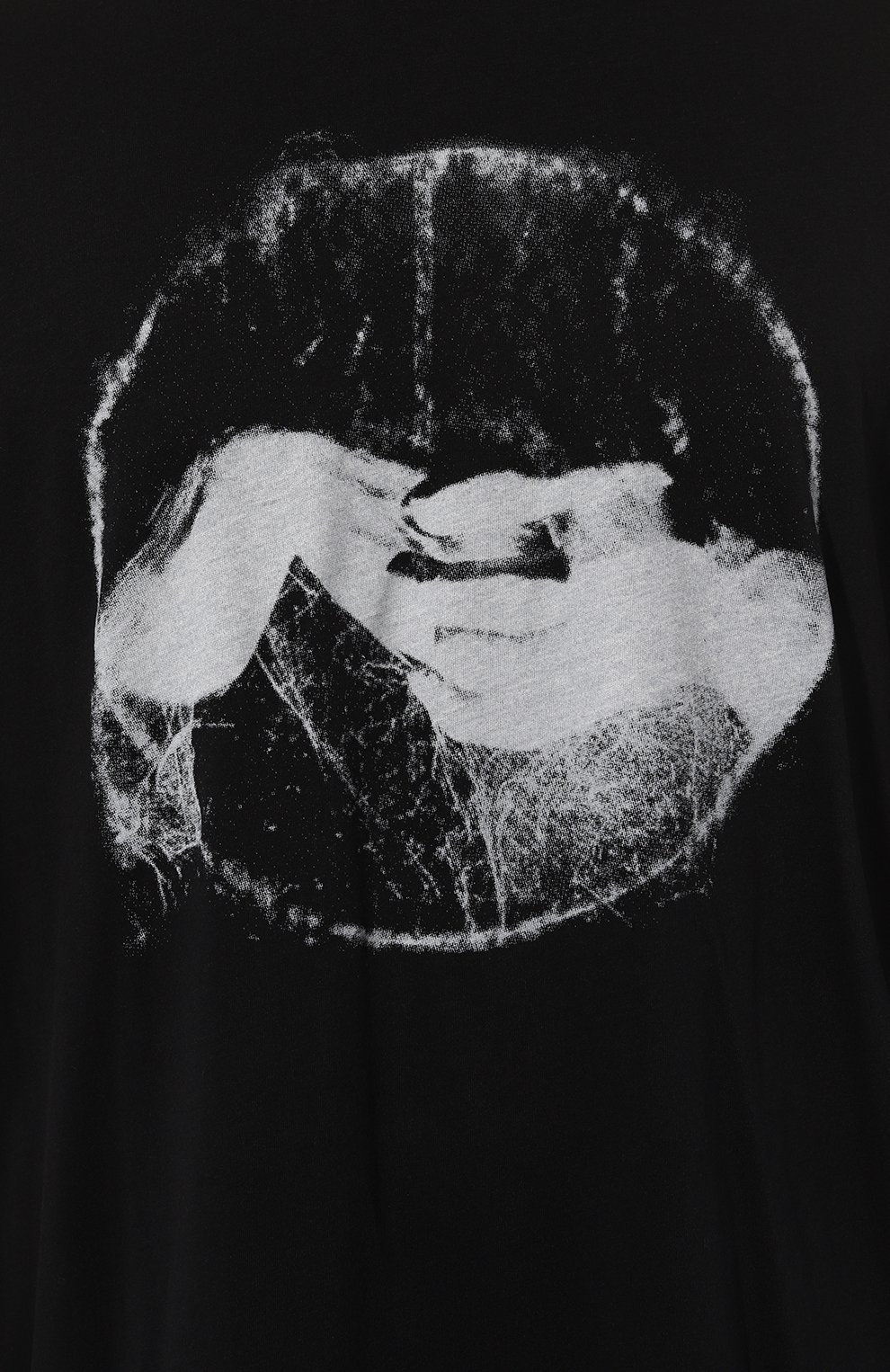 Хлопковая футболка ANN DEMEULEMEESTER, арт. 2402-M-JTS06-37-FA206-099, фото 5