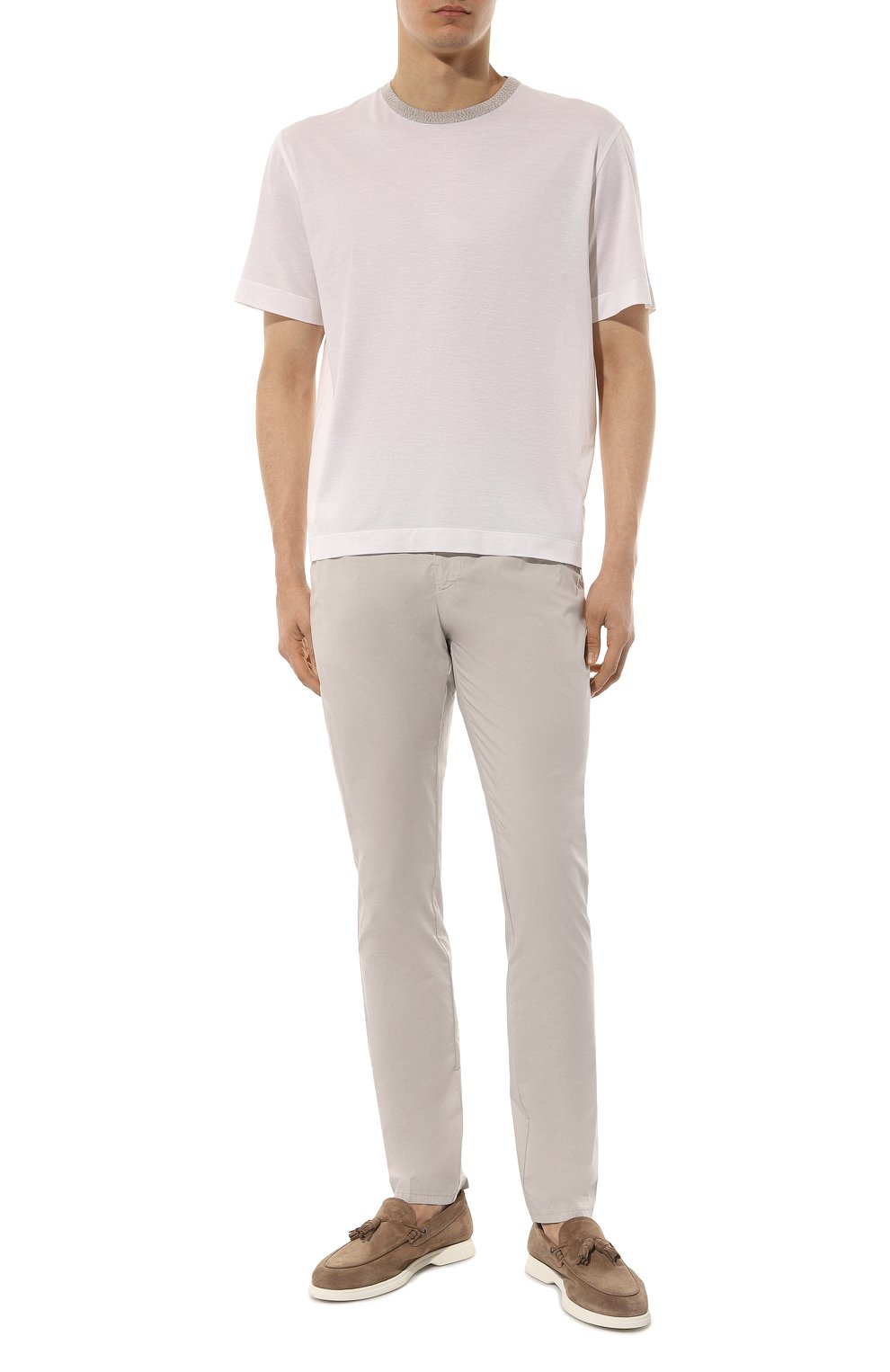 Брюки из хлопка и лиоцелла ANDREA CAMPAGNA, арт. GL0BE GD, фото 2